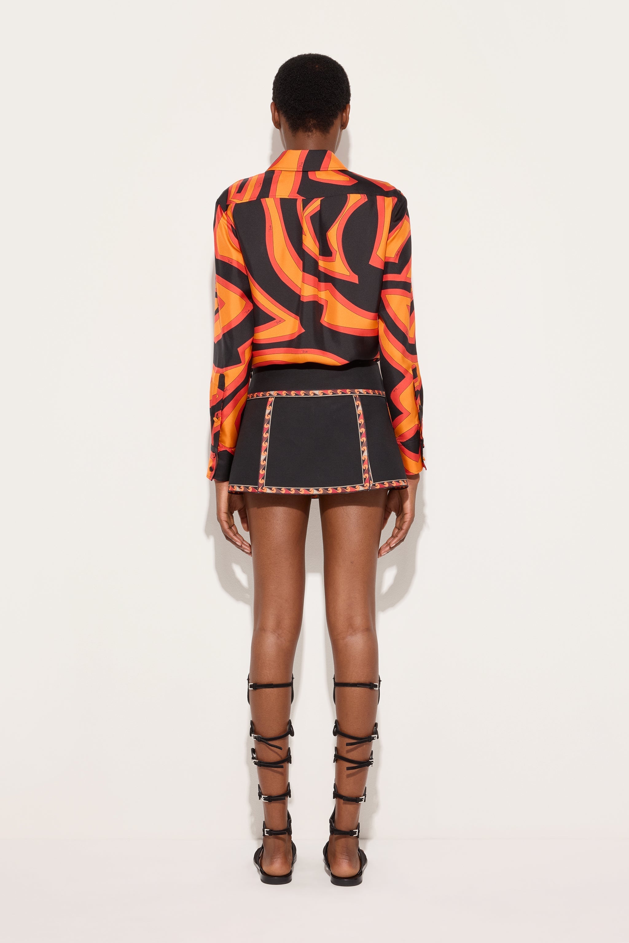 Labirinto Print Silk Shirt
 WOMAN Pucci