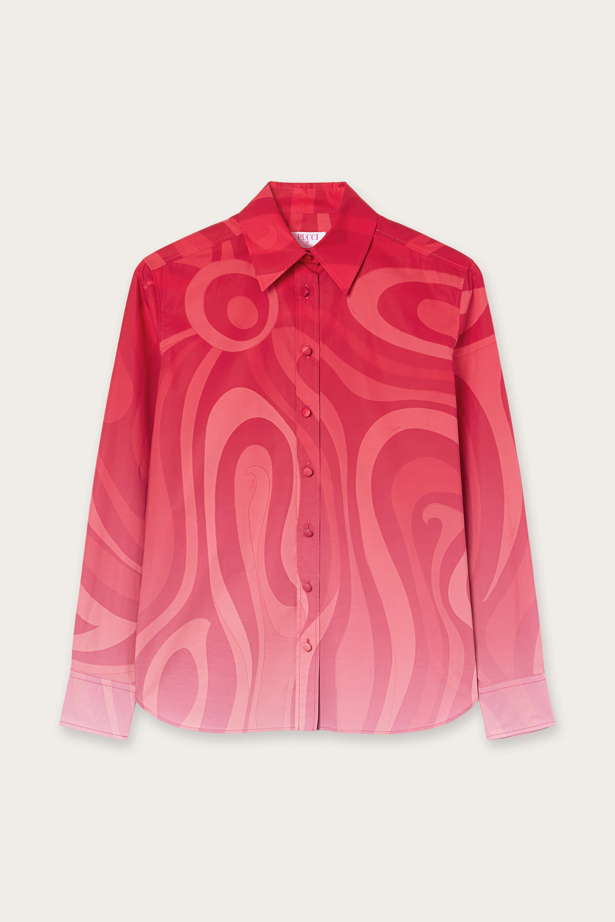 Marmo Degradé Print Popeline Shirt
 WOMAN Pucci