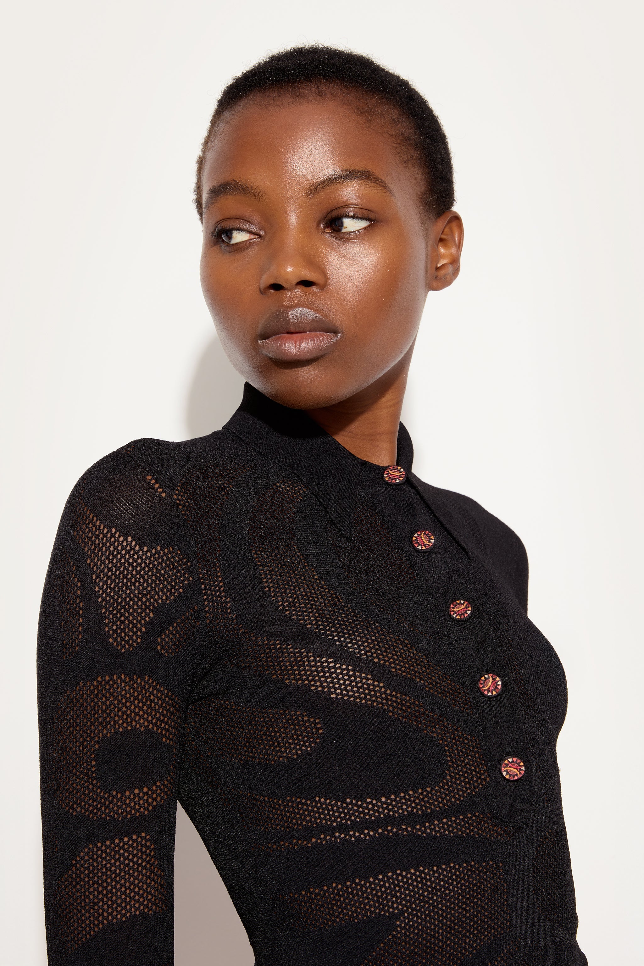 Seamless Jacquard Marmo Polo Shirt
 WOMAN Pucci