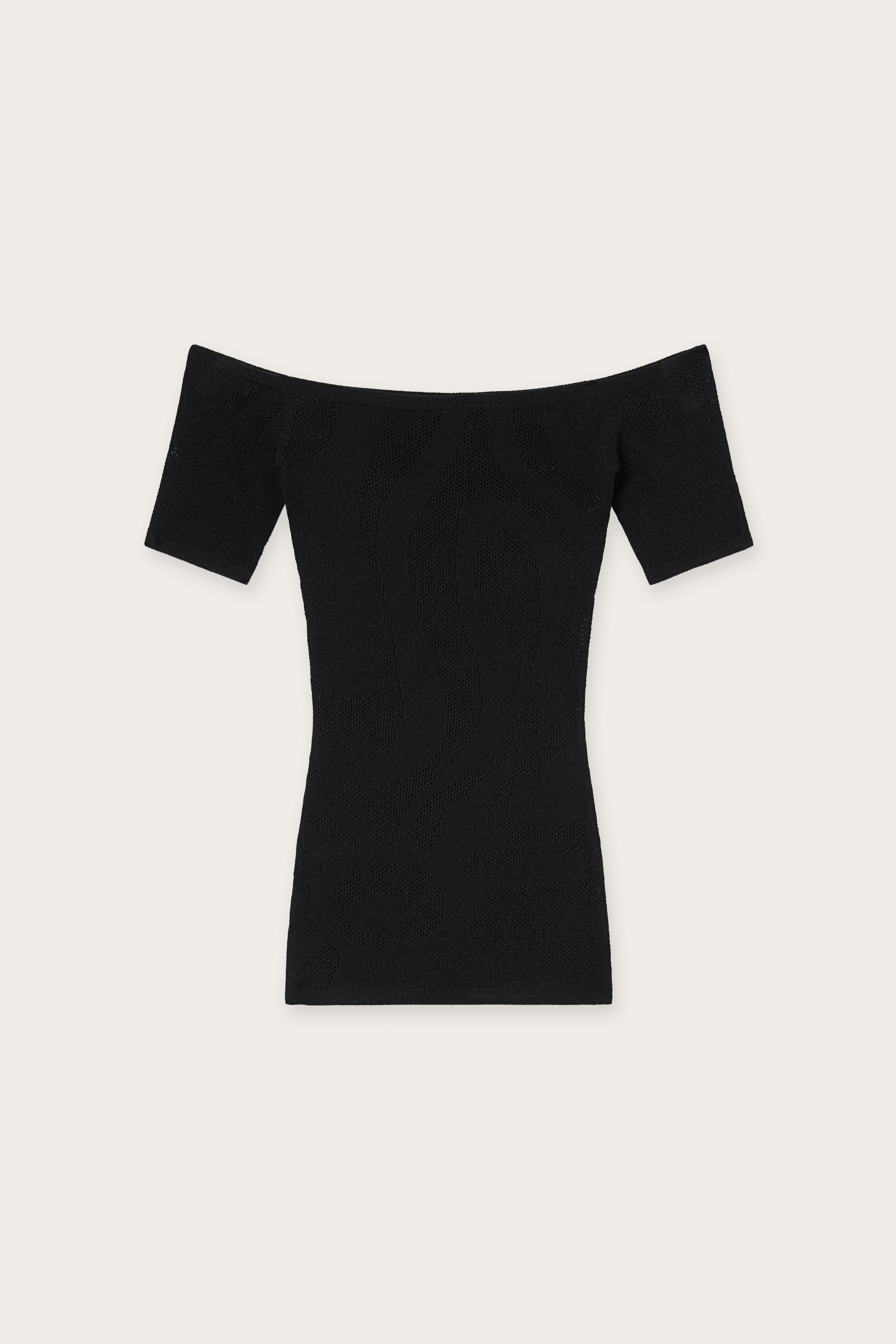 Short-Sleeved Top in Marmo Jacquard
 WOMAN Pucci
