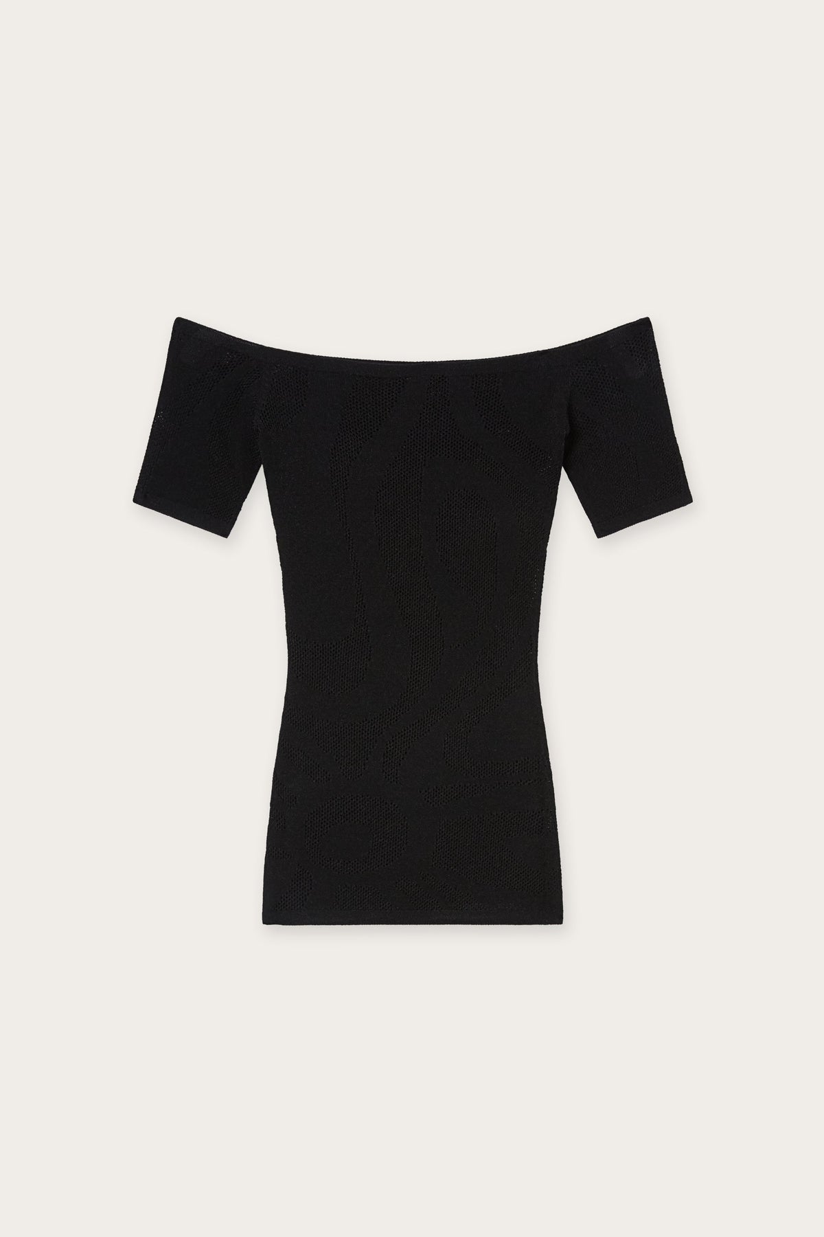 Short-Sleeved Top in Marmo Jacquard
 WOMAN Pucci