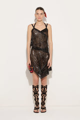 Embroidered Tulle Scarf Top
 WOMAN Pucci