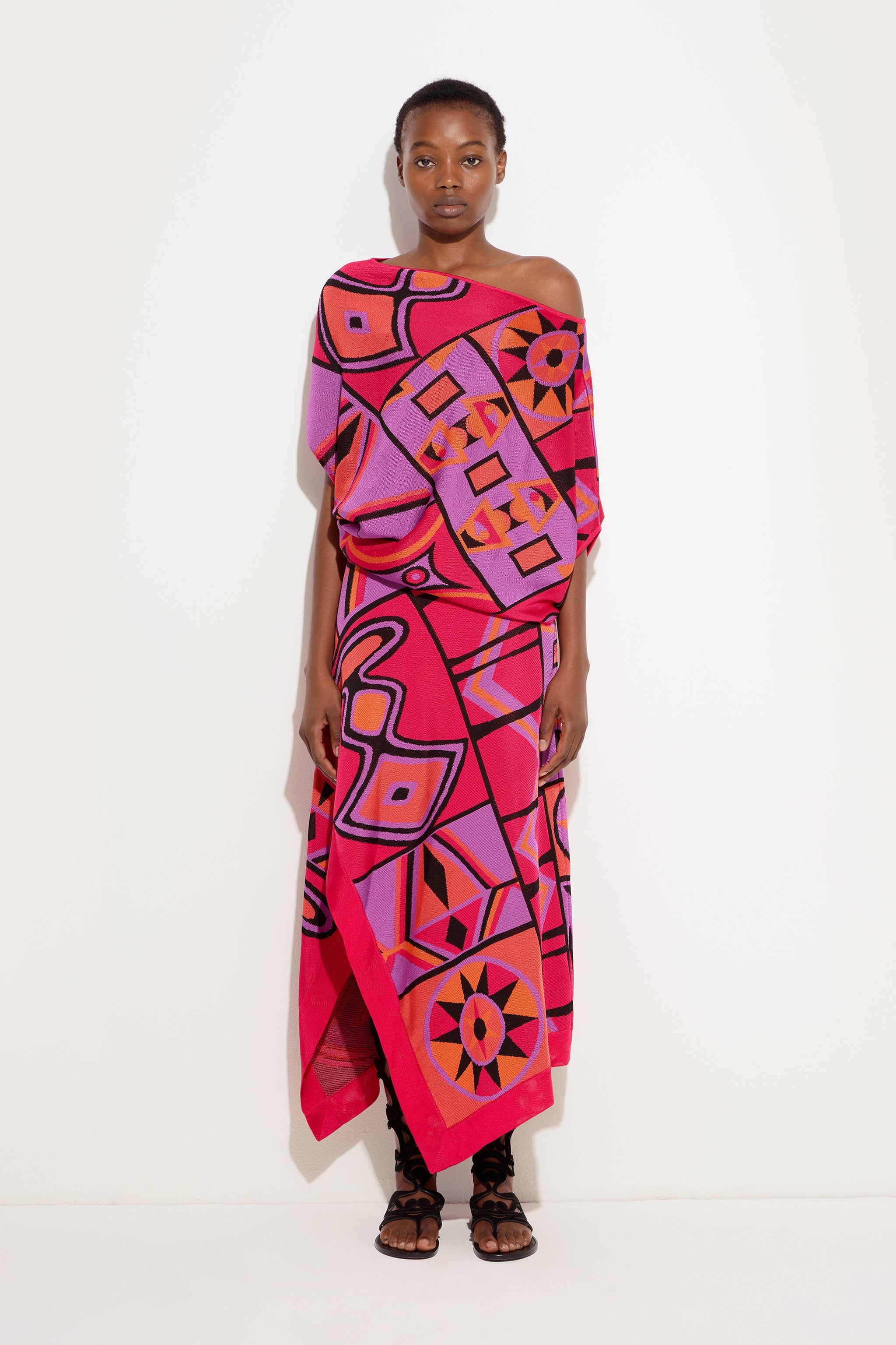 Jacquard Draped Top
 WOMAN Pucci