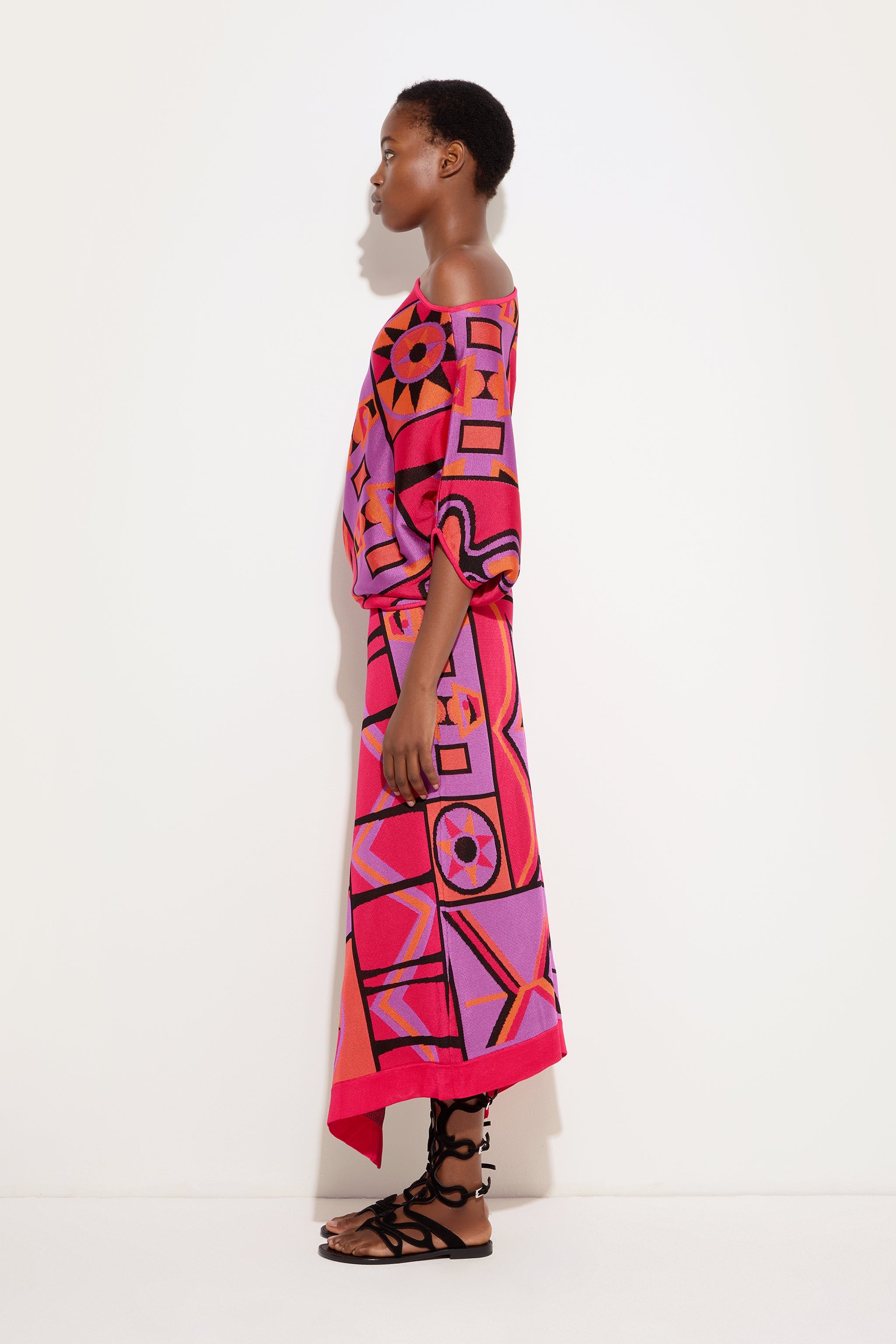 Jacquard Draped Top
 WOMAN Pucci