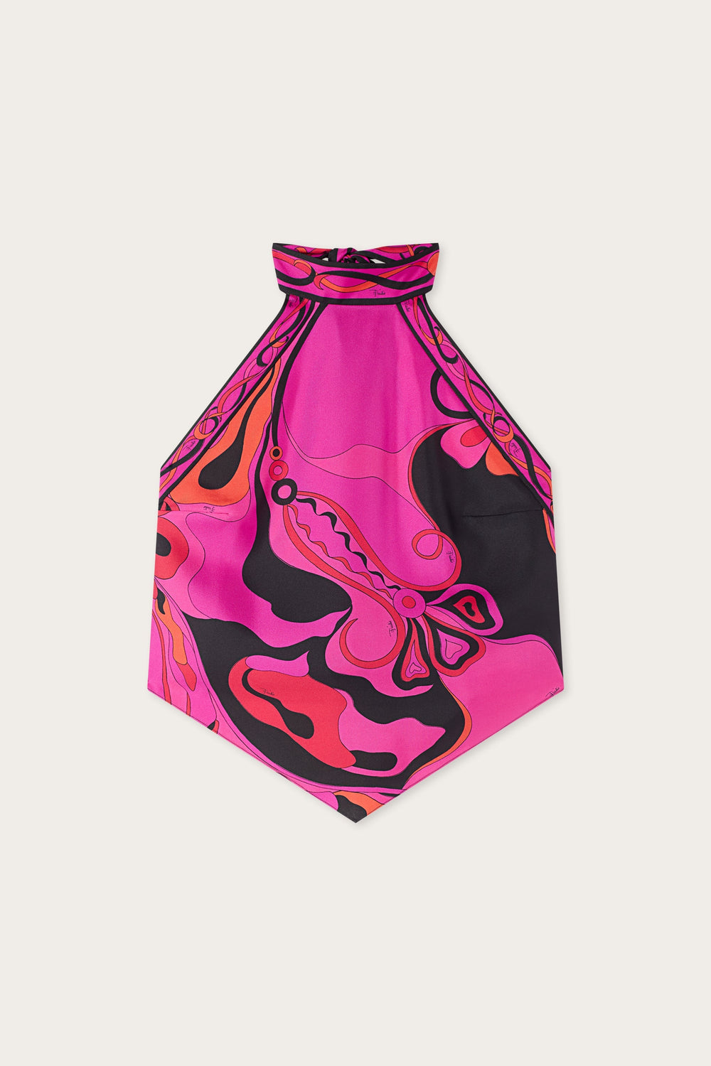 Orchidee Print Silk Top
 WOMAN Pucci