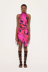 Orchidee Print Silk Top
 WOMAN Pucci