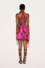Orchidee Print Silk Top
 WOMAN Pucci