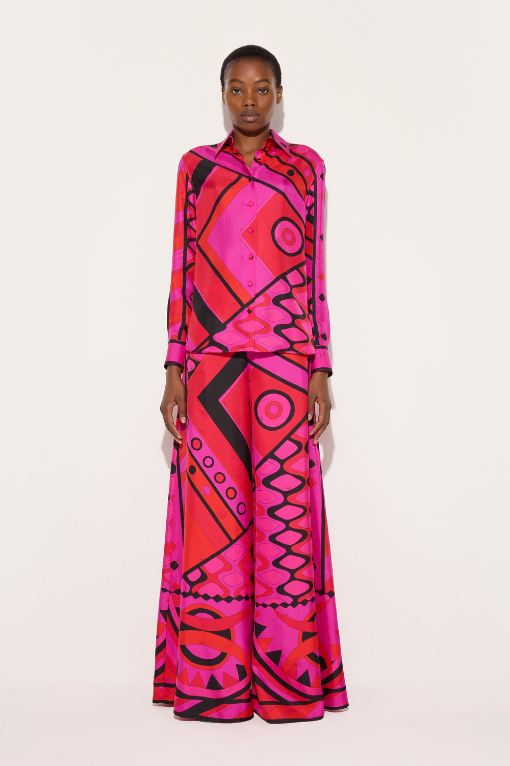 Vivara Print Silk Shirt
 WOMAN Pucci