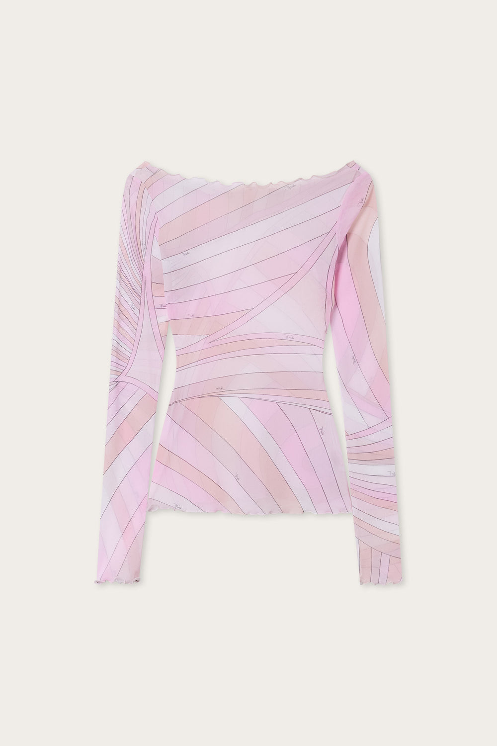 Iride Print Tulle Top
 WOMAN Pucci