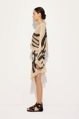 Marmo print Linen Asymmetrical Skirt
 WOMAN Pucci
