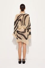 Marmo print Linen Asymmetrical Skirt
 WOMAN Pucci