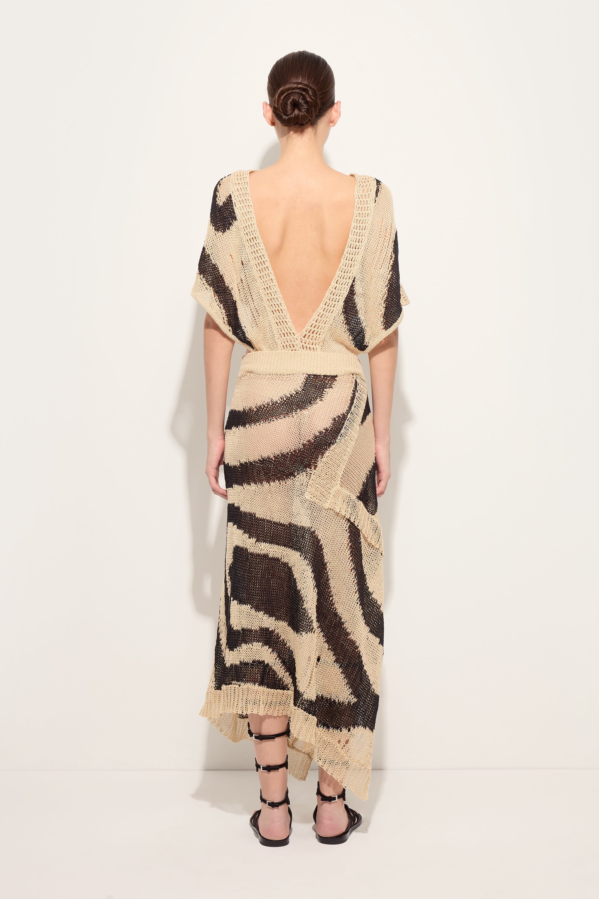 Linen Long Dress with Asymmetrical Skirt
 WOMAN Pucci