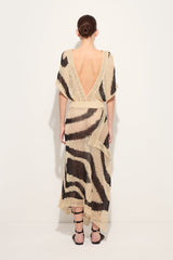Linen Long Dress with Asymmetrical Skirt
 WOMAN Pucci