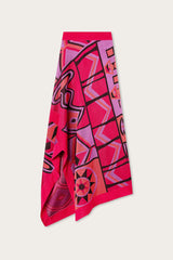 Jacquard Asymmetrical Skirt
 WOMAN Pucci