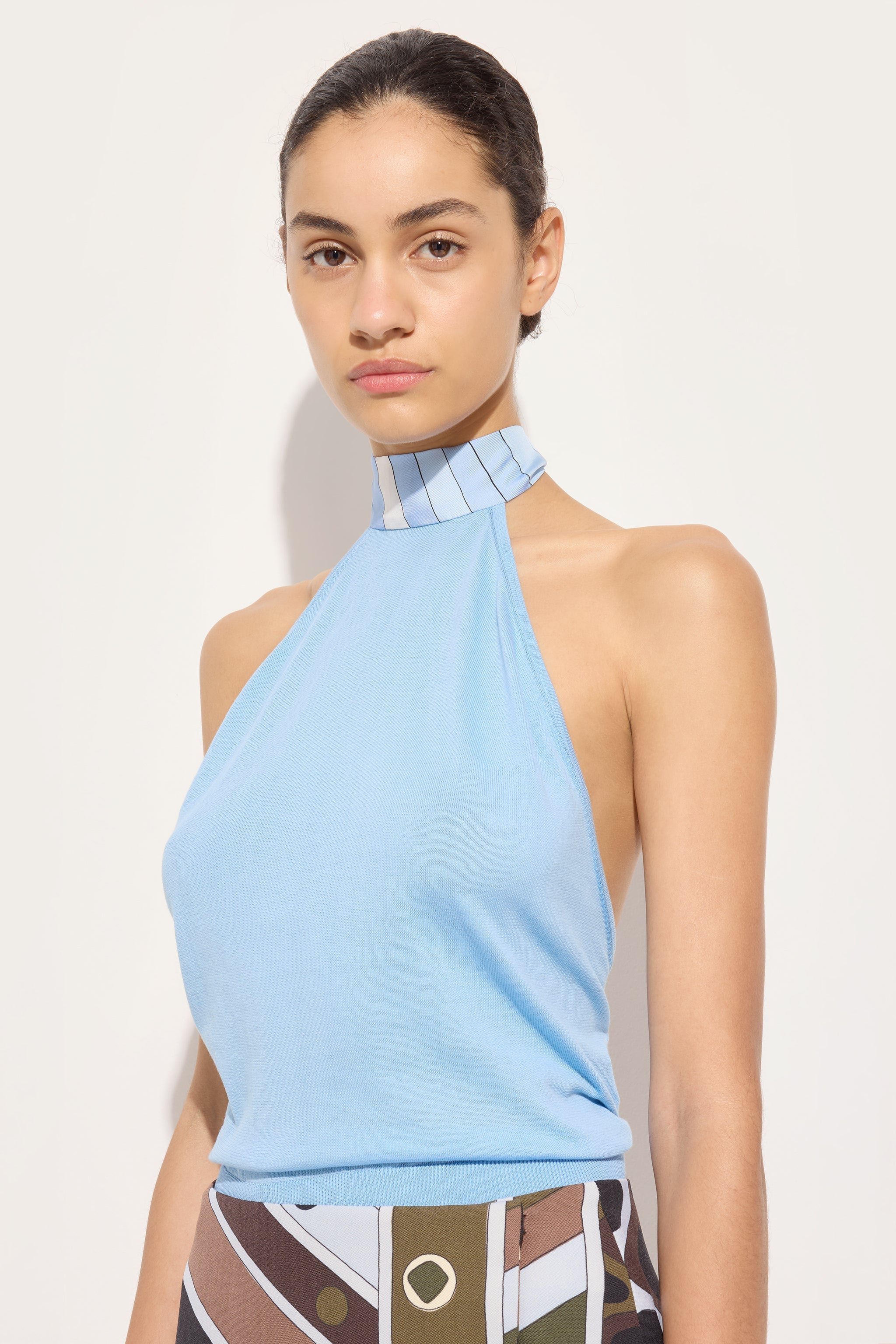Knitwear Top with Silk Detail
 WOMAN Pucci