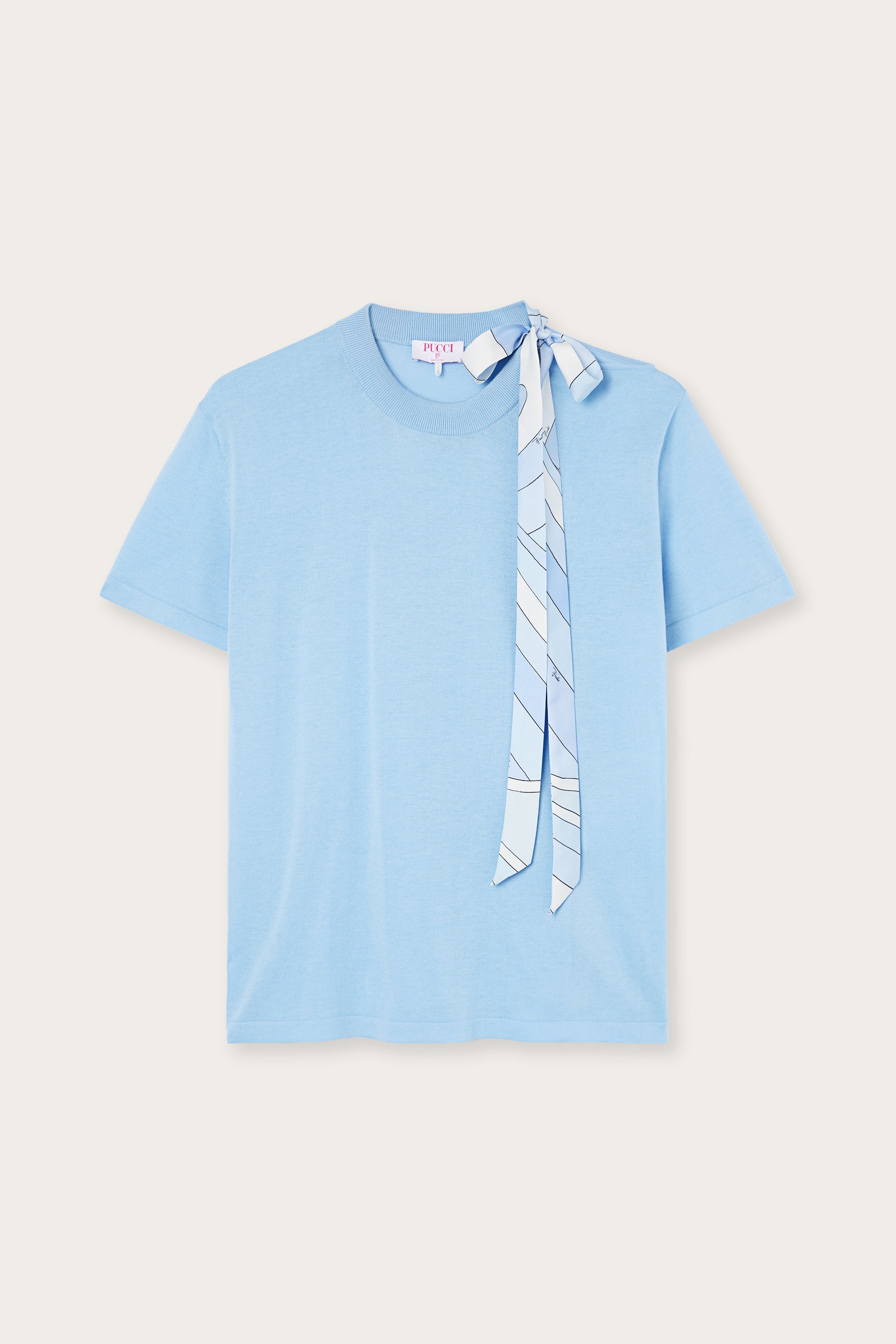Silk Detail T-Shirt
 WOMAN Pucci
