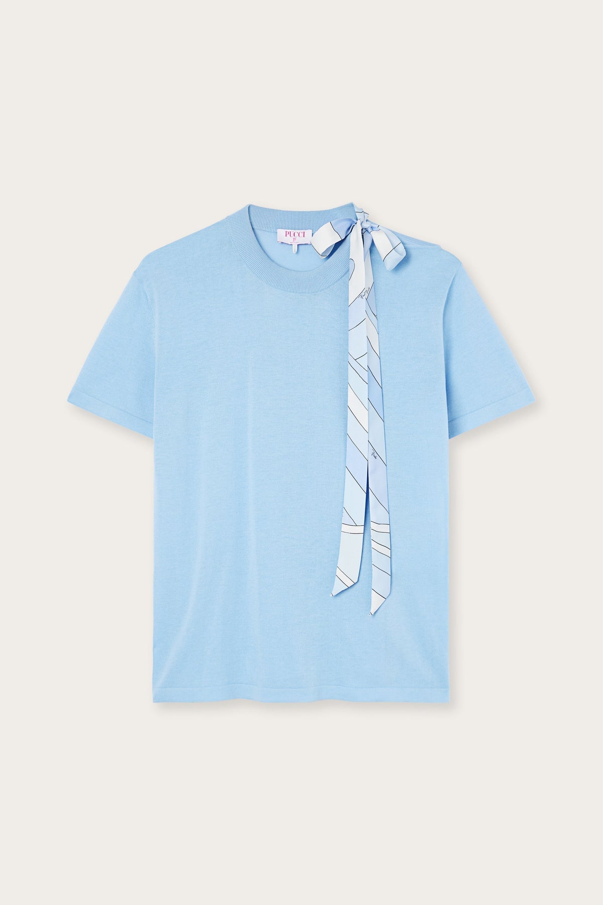 Silk Detail T-Shirt
 WOMAN Pucci