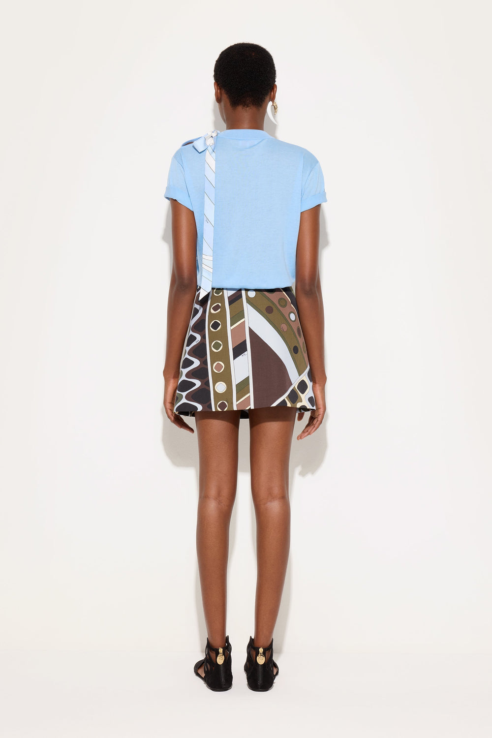 Silk Detail T-Shirt
 WOMAN Pucci