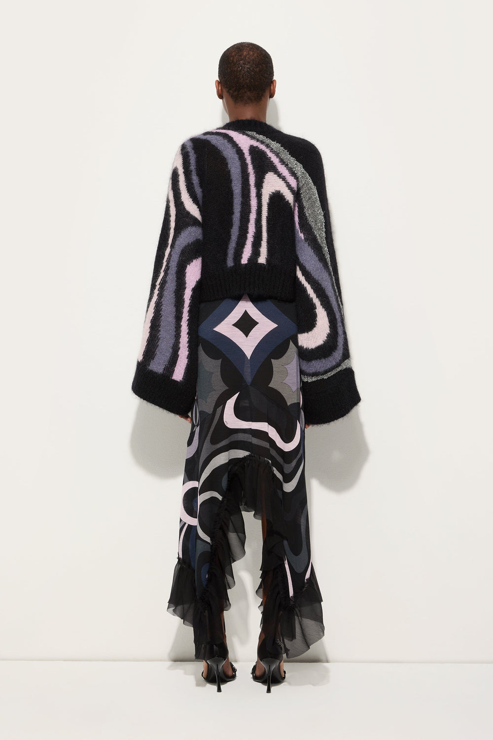 Cropped Sweater with Marmo Inlay
 WOMAN Pucci