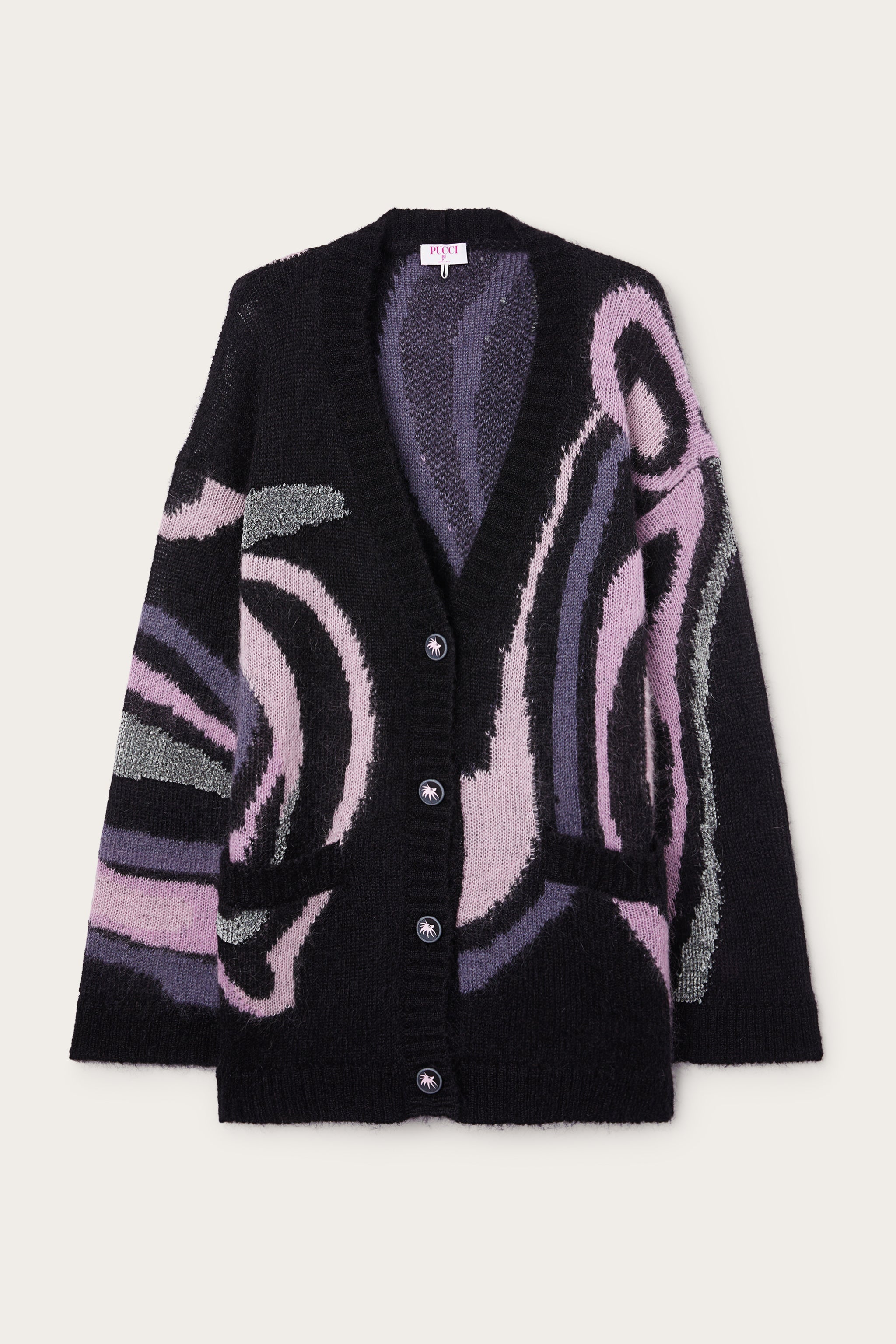 Oversized Cardigan with Marmo Inlay
 WOMAN Pucci
