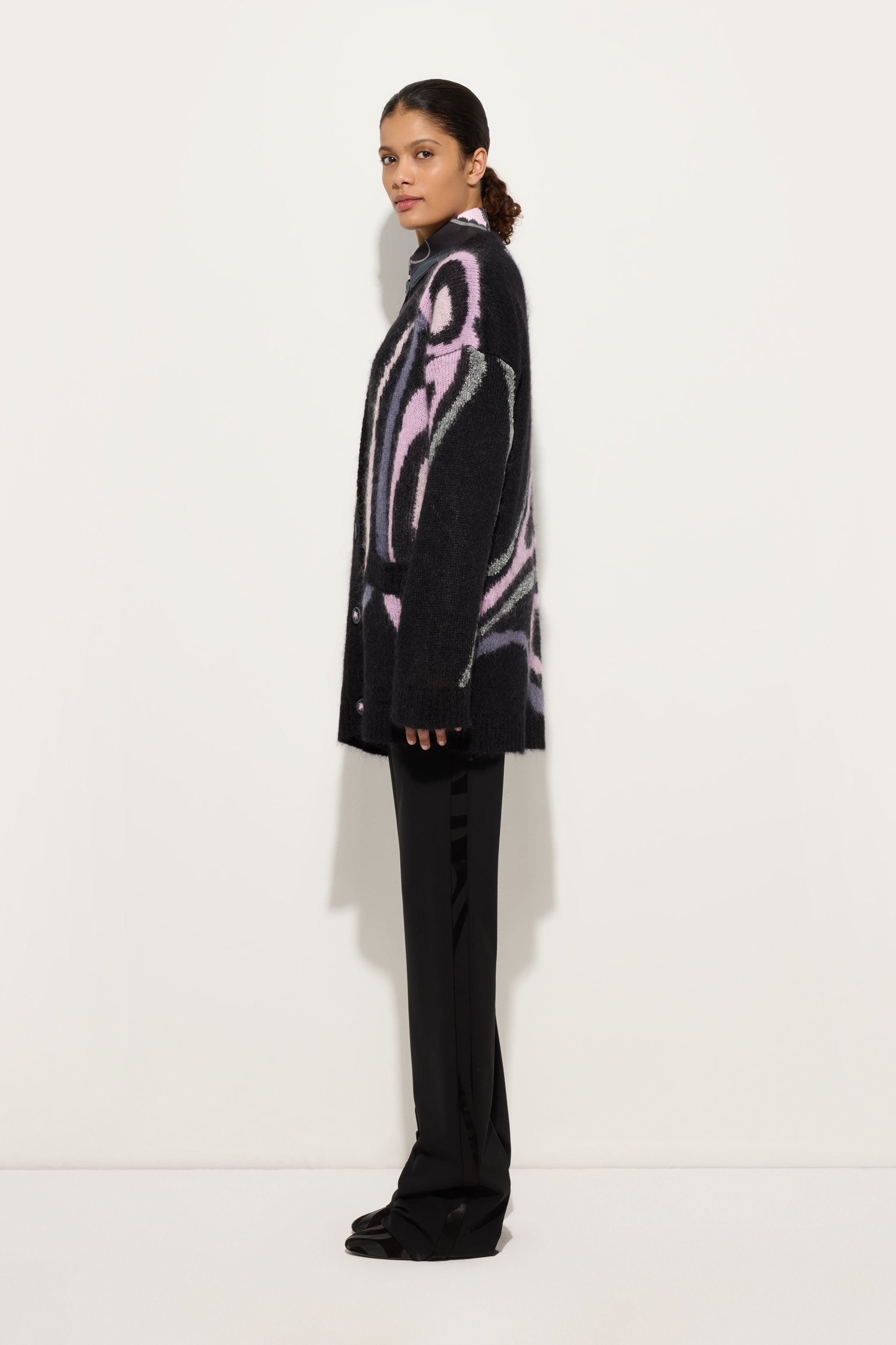 Oversized Cardigan with Marmo Inlay
 WOMAN Pucci