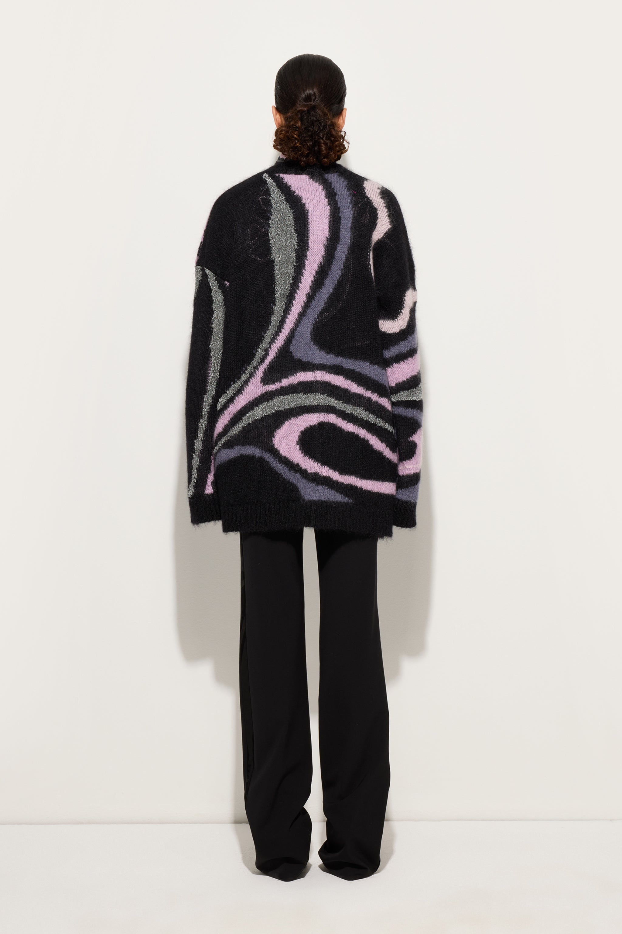 Oversized Cardigan with Marmo Inlay
 WOMAN Pucci