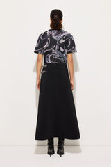 Orchidee Print Oversized Wool T-shirt
 WOMAN Pucci