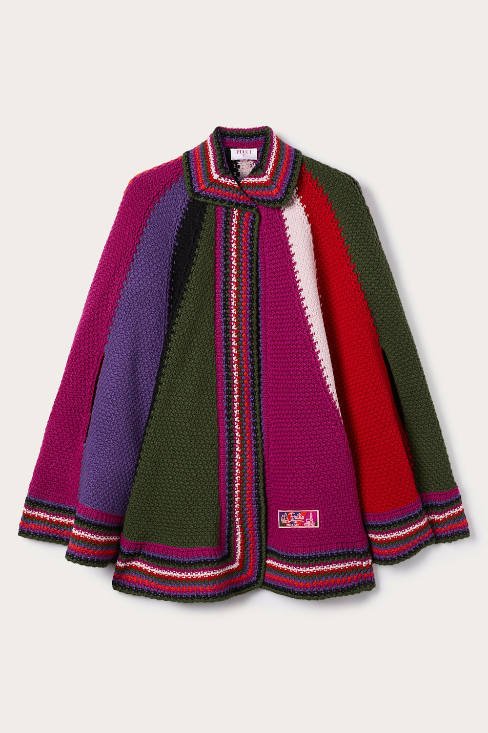 Color Block Large Cape
 WOMAN Pucci