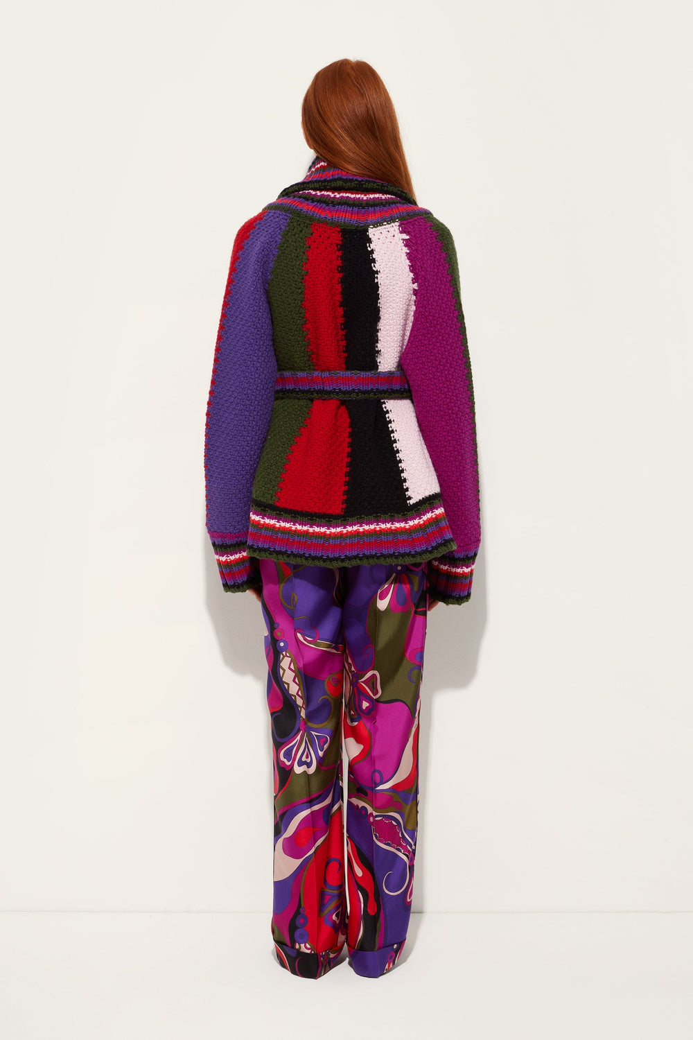 Oversized Colorblock Cardigan
 WOMAN Pucci