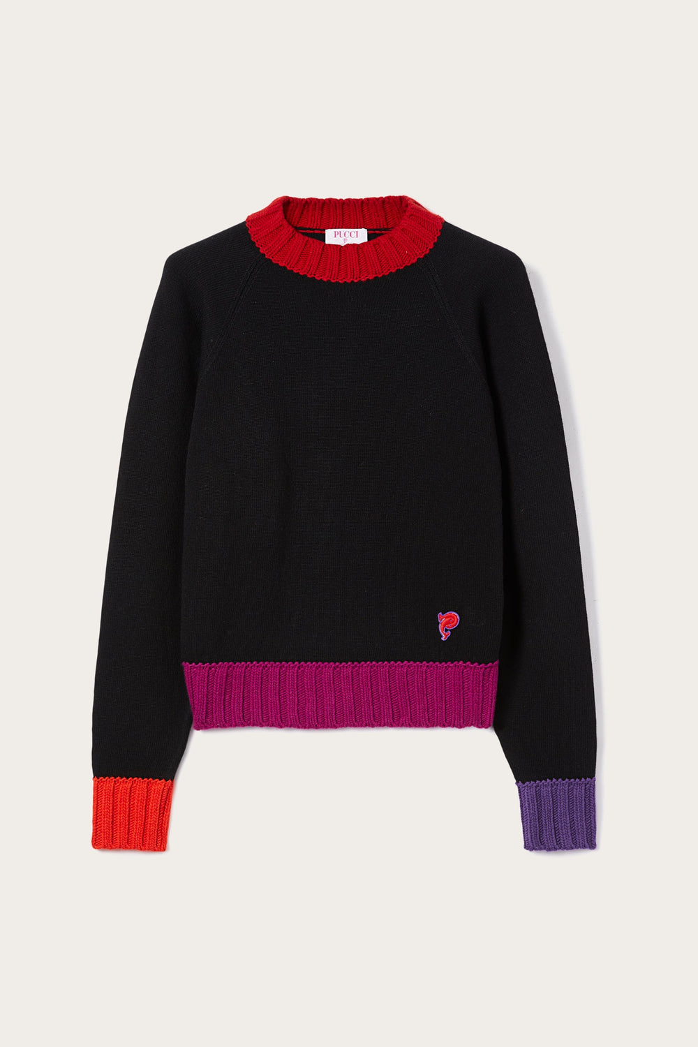 Sweater with Color Block Details
 WOMAN Pucci