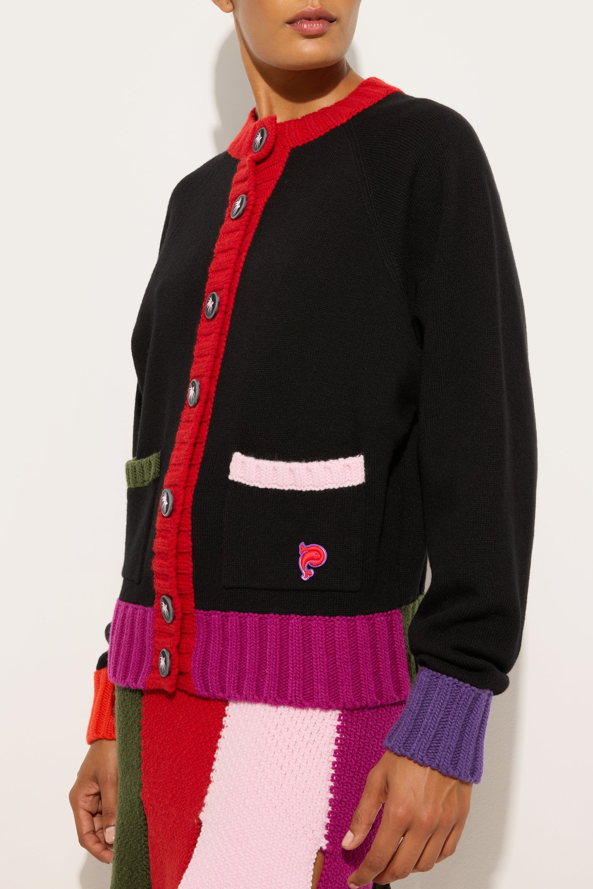 Color Block Cardigan
 WOMAN Pucci