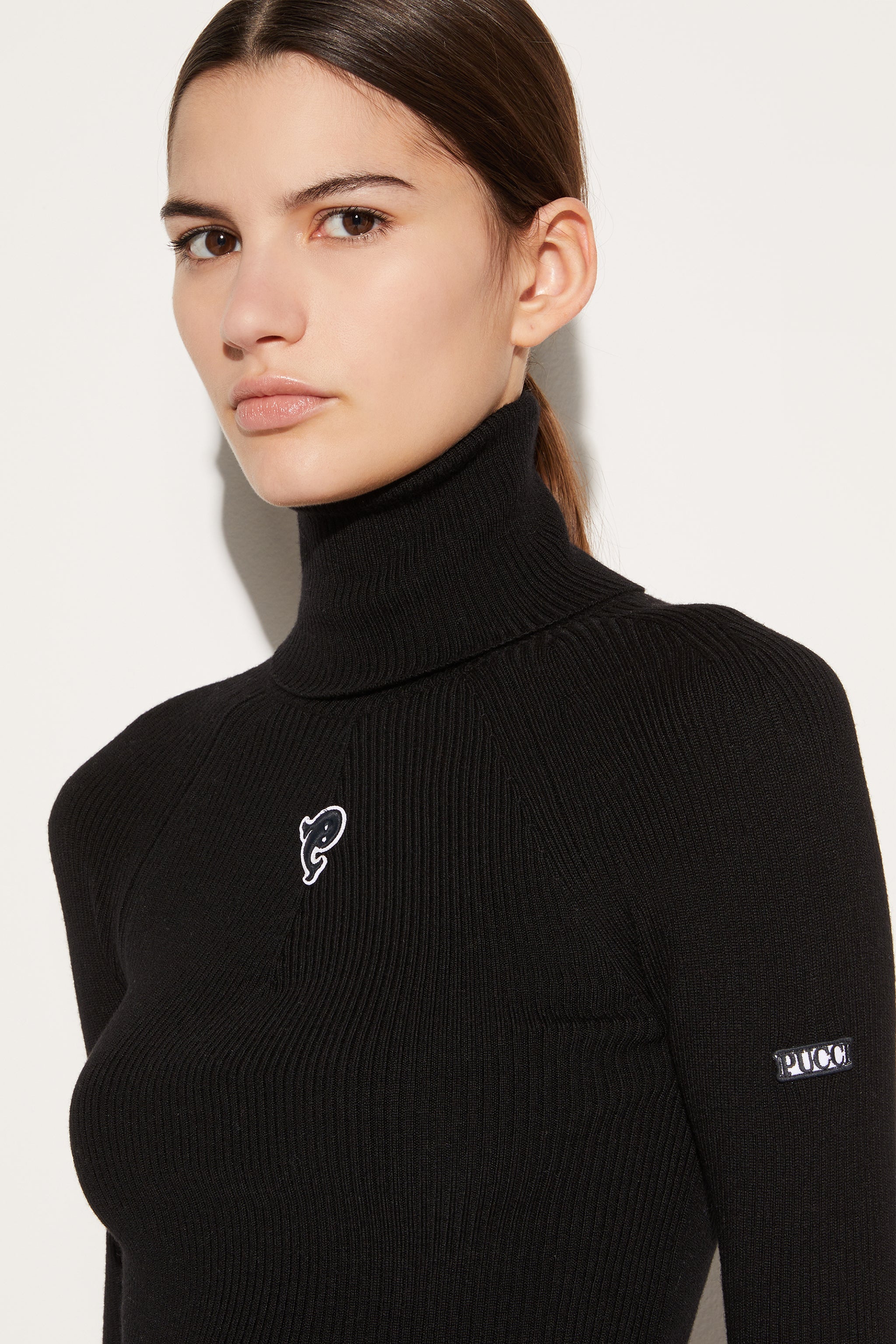 Logo-Appliqué Roll-Neck Sweater
 WOMAN Pucci