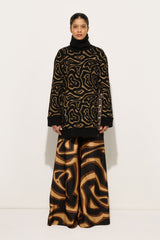 Labirinto Print Oversized Sweater
 WOMAN Pucci