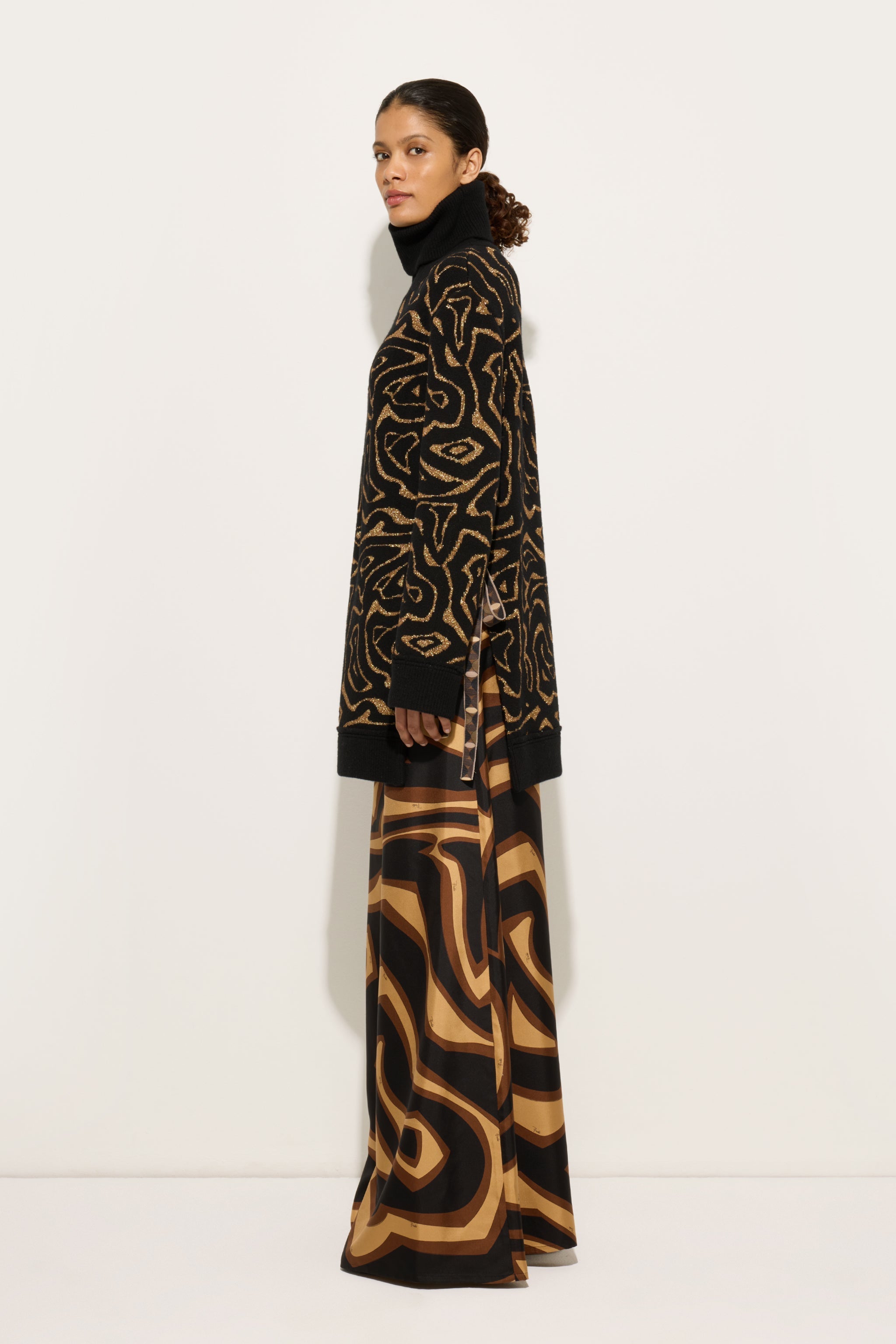 Labirinto Print Oversized Sweater
 WOMAN Pucci