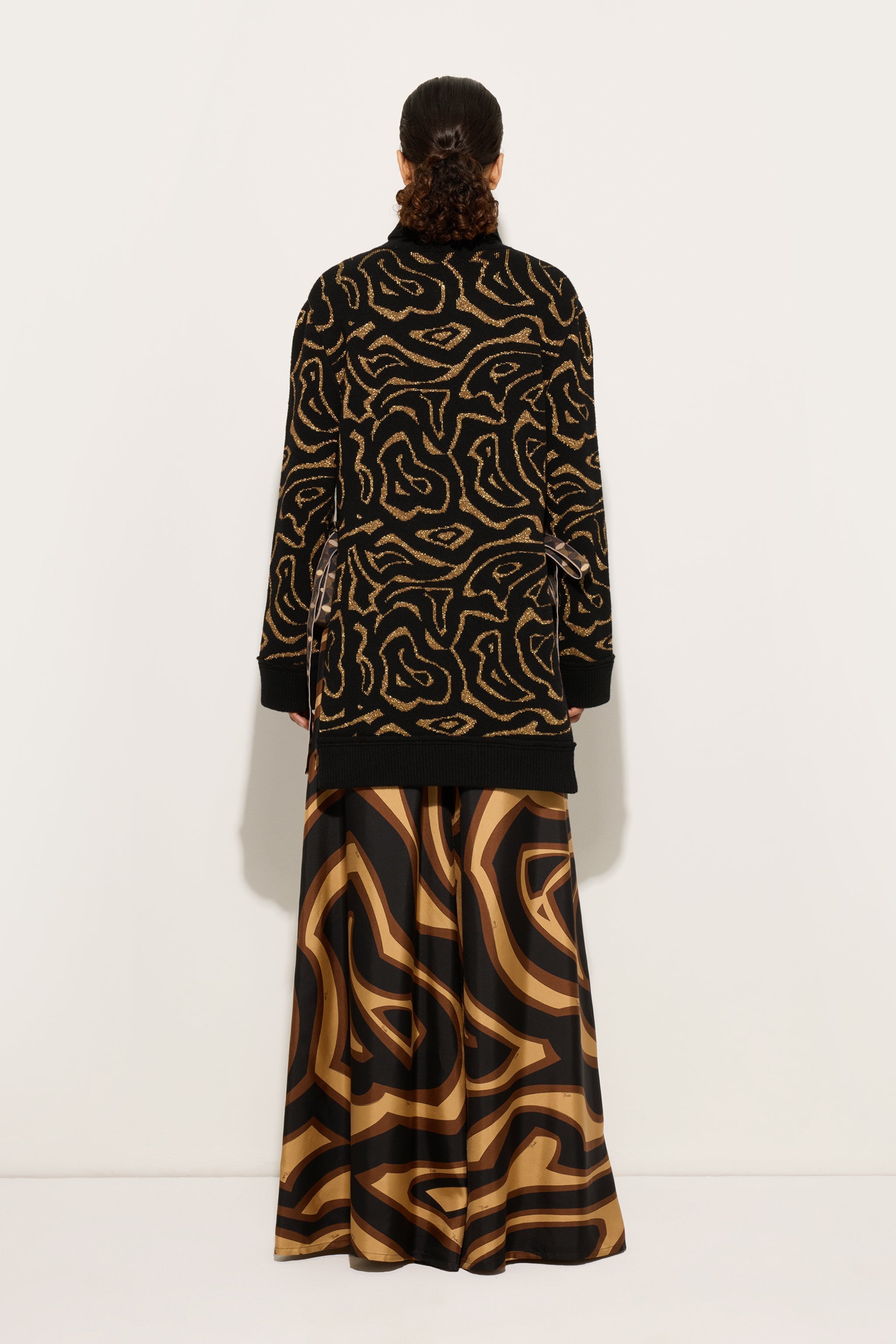 Labirinto Print Oversized Sweater
 WOMAN Pucci