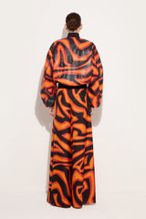 Labirinto Print Silk Palazzo Pants
 WOMAN Pucci