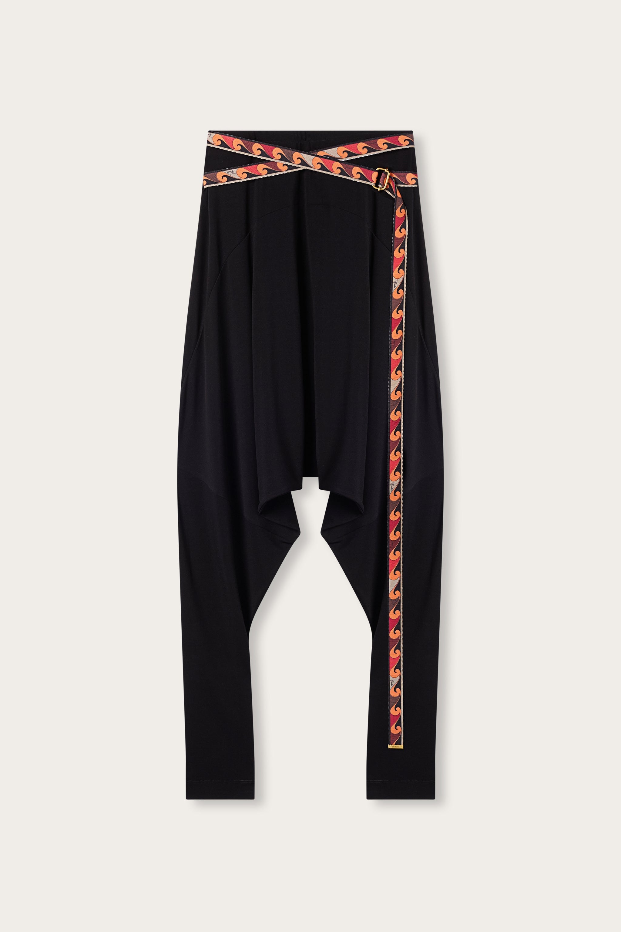 Flowing Pants with Printed Belt
 WOMAN Pucci