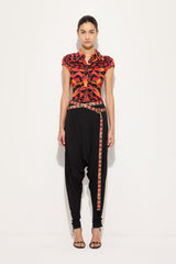 Flowing Pants with Printed Belt
 WOMAN Pucci