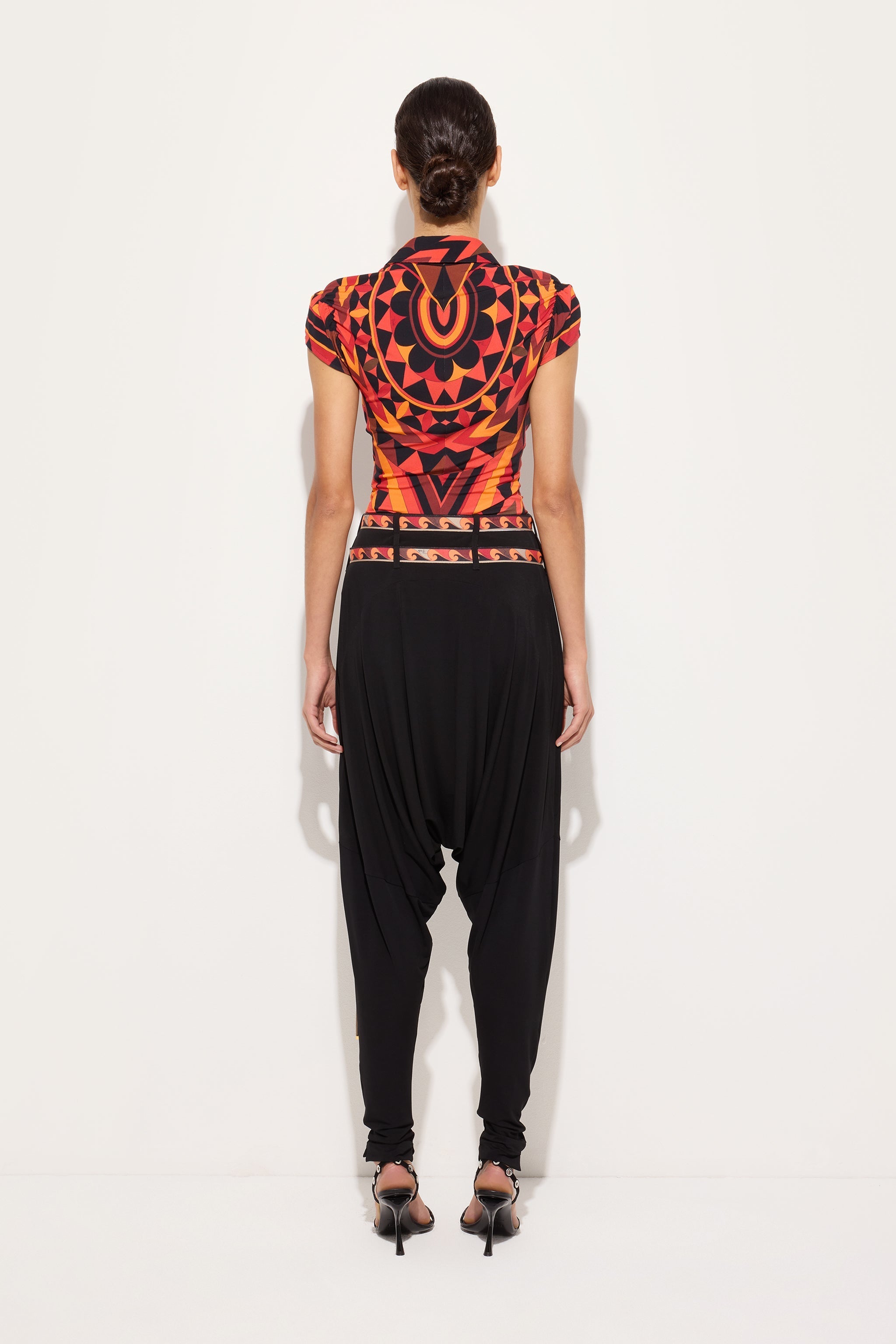 Flowing Pants with Printed Belt
 WOMAN Pucci