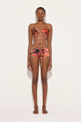 Orchidee Print Silk Coulotte
 WOMAN Pucci