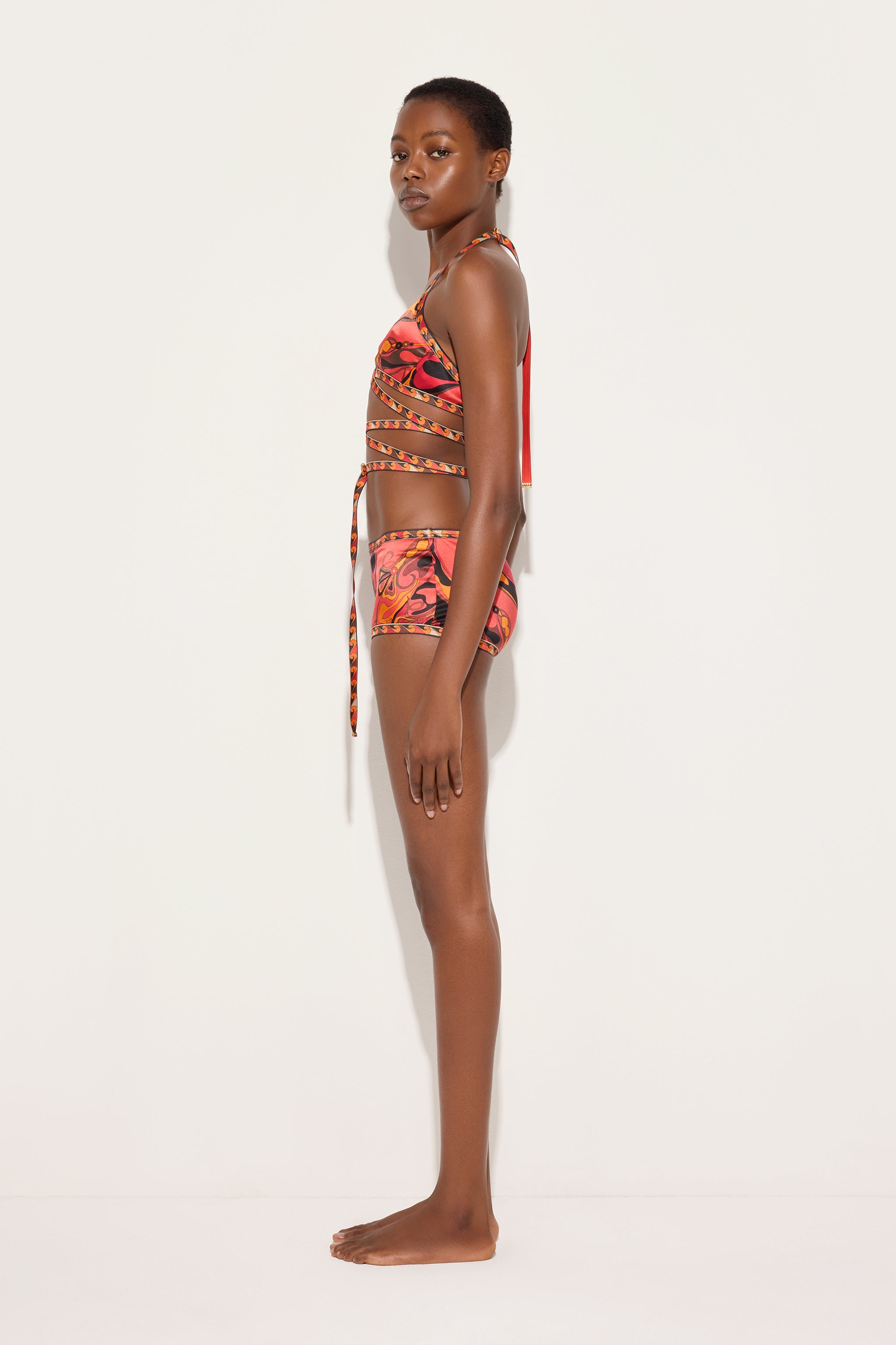 Orchidee Print Silk Coulotte
 WOMAN Pucci