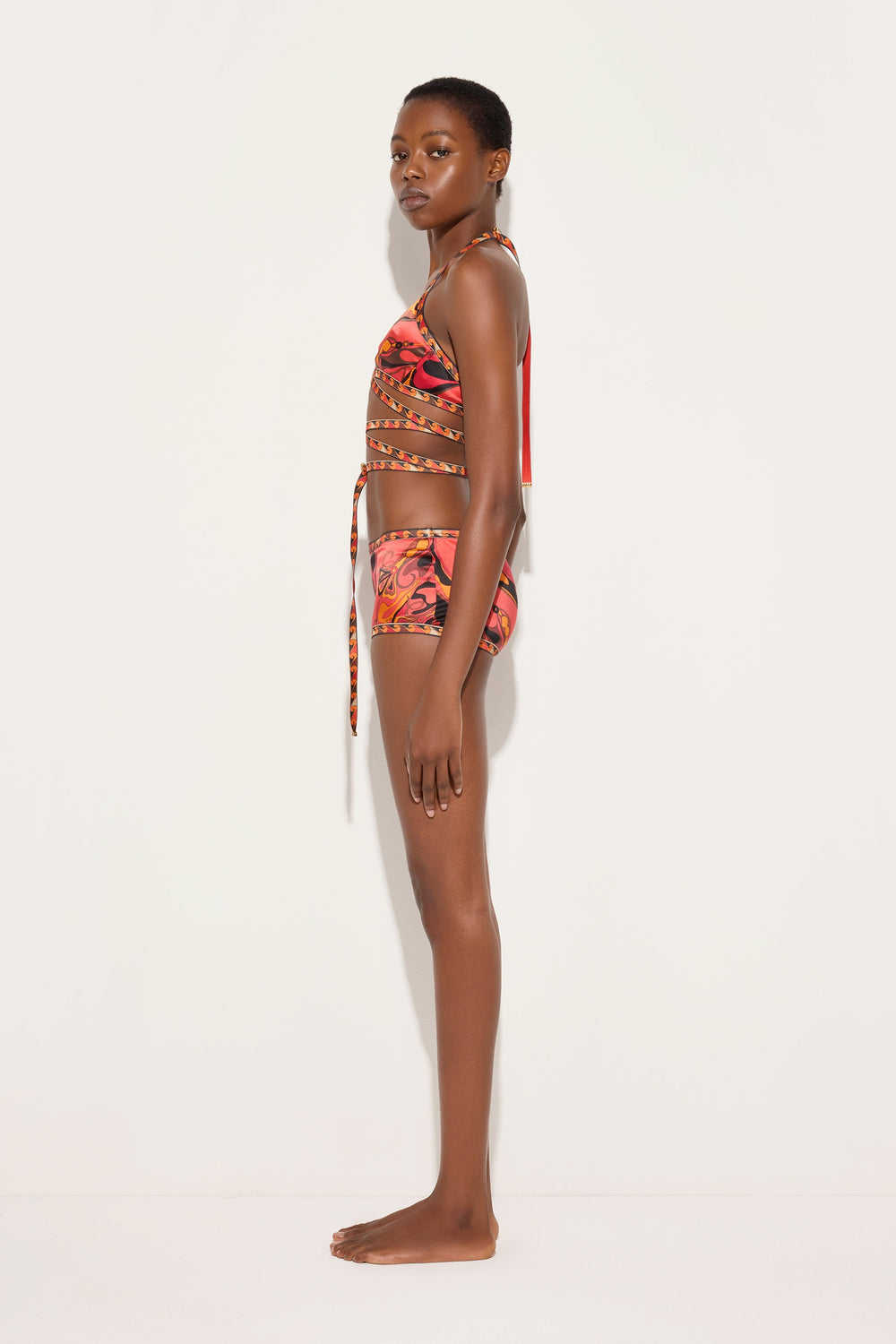 Orchidee Print Silk Coulotte
 WOMAN Pucci