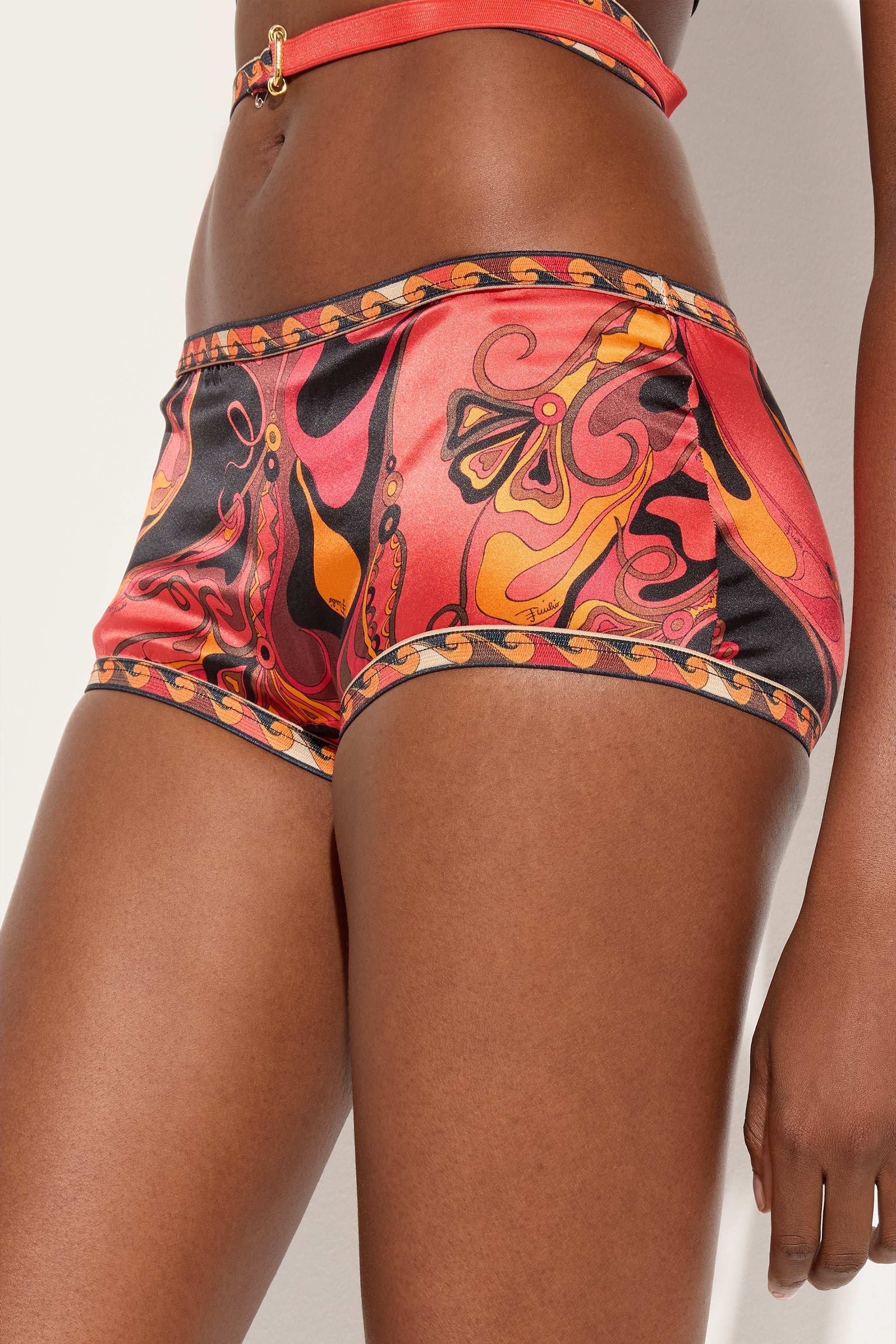 Orchidee Print Silk Coulotte
 WOMAN Pucci