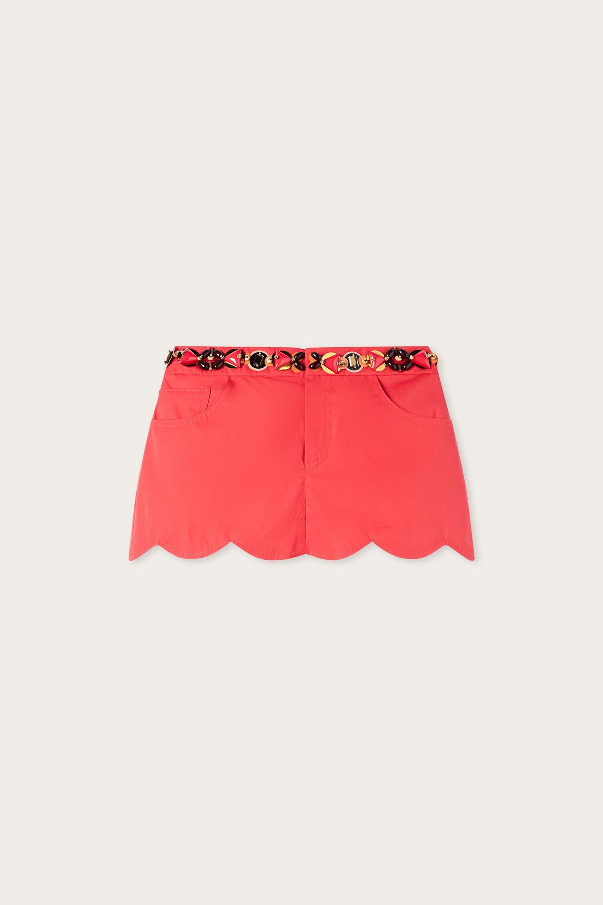 Scallop Trim Shorts
 WOMAN Pucci