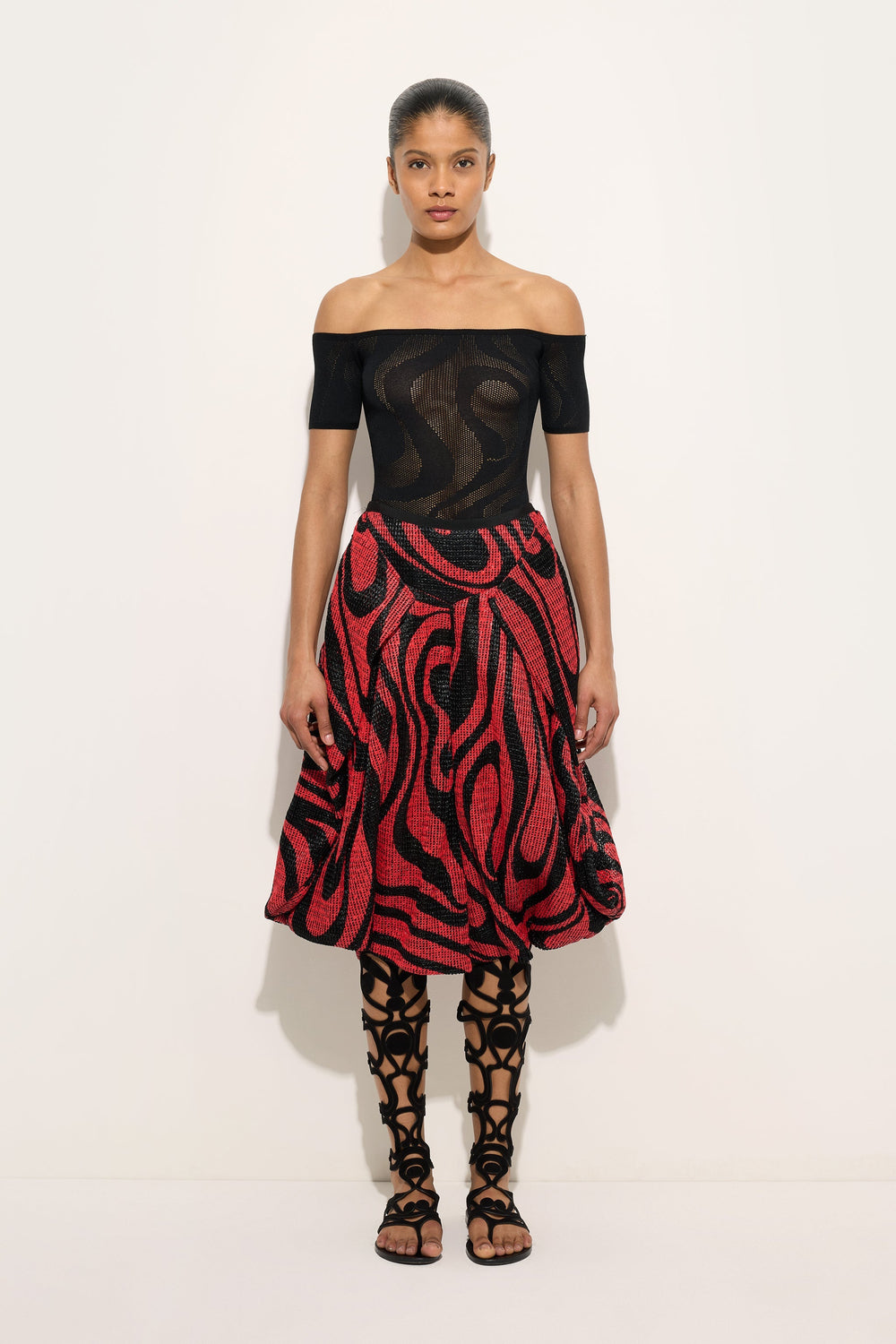 Marmo Print Rafia Wide Pants
 WOMAN Pucci