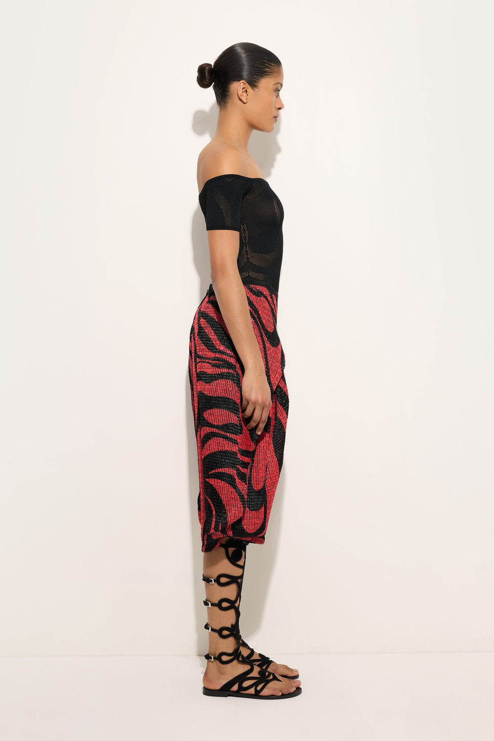 Marmo Print Rafia Wide Pants
 WOMAN Pucci