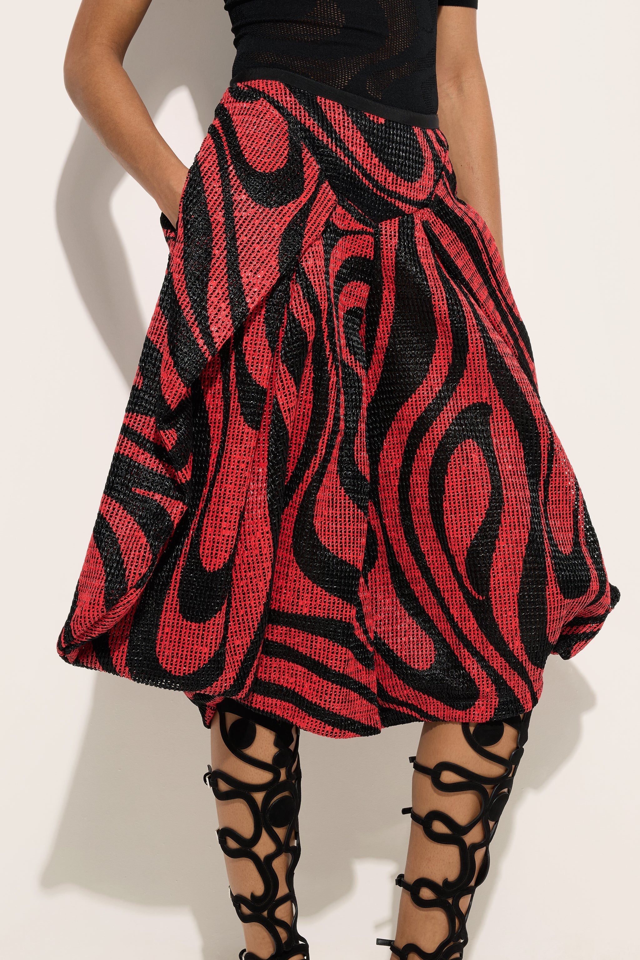 Marmo Print Rafia Wide Pants
 WOMAN Pucci