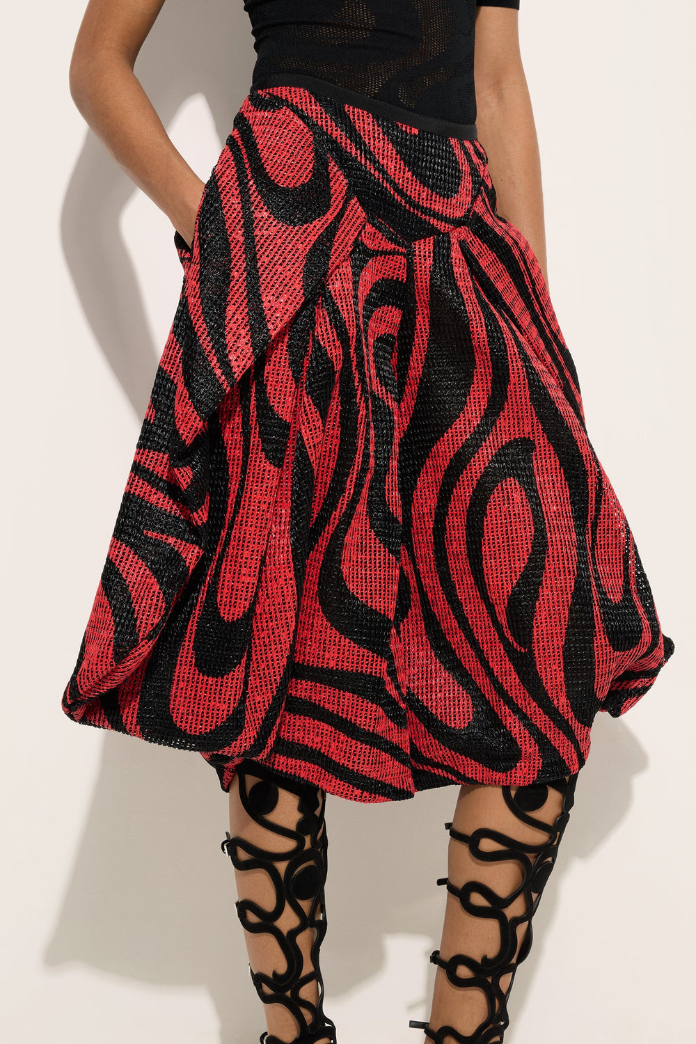 Marmo Print Rafia Wide Pants
 WOMAN Pucci