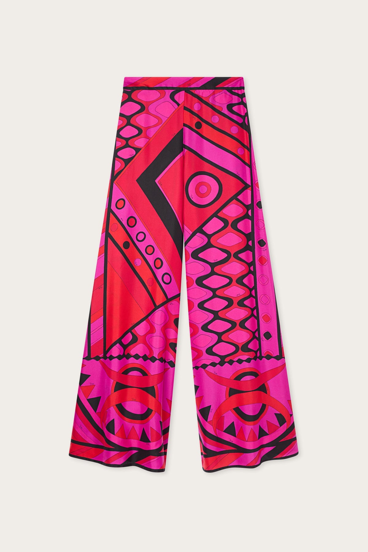 Vivara Print Silk Palazzo Pants
 WOMAN Pucci