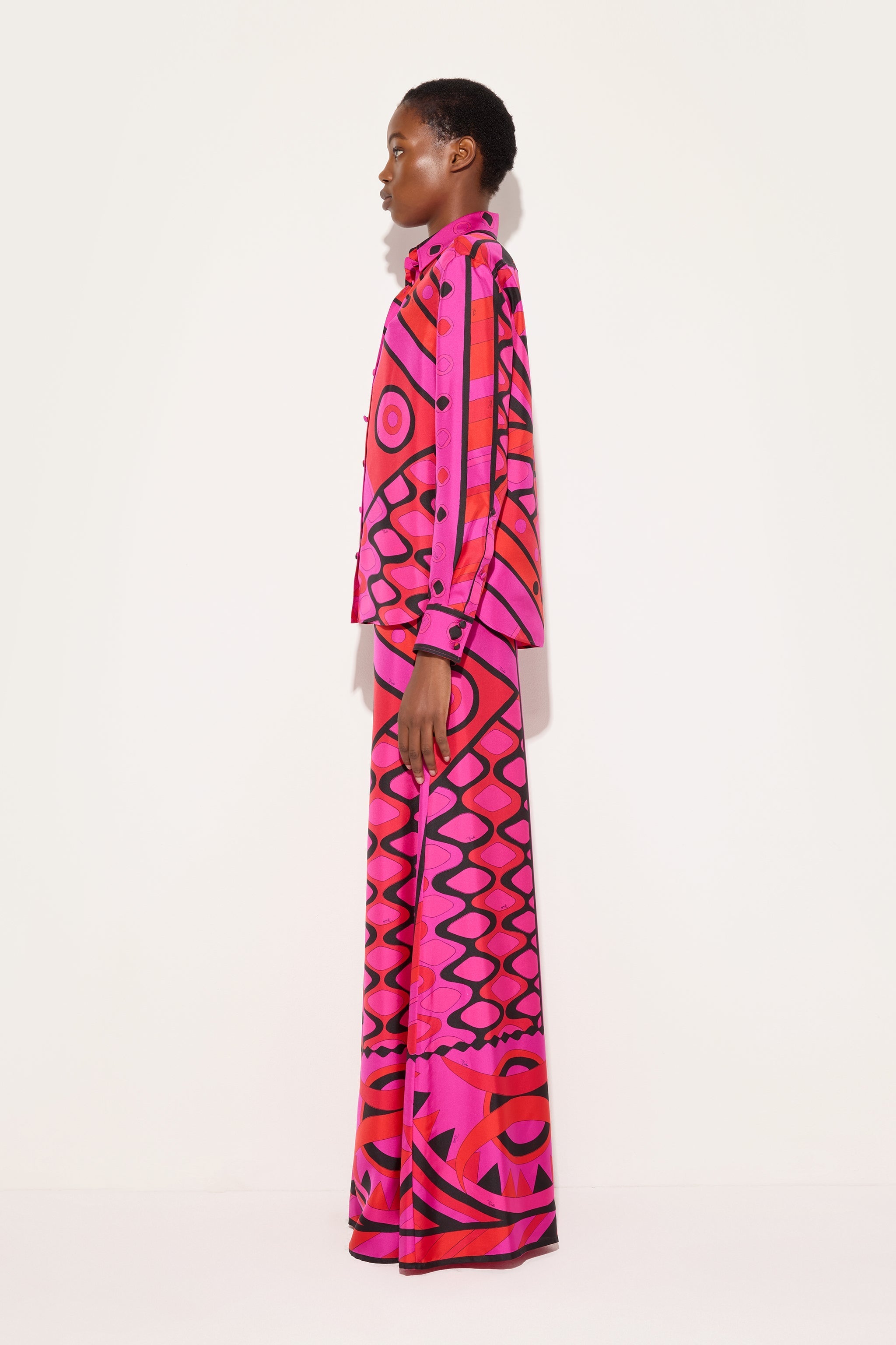 Vivara Print Silk Palazzo Pants
 WOMAN Pucci